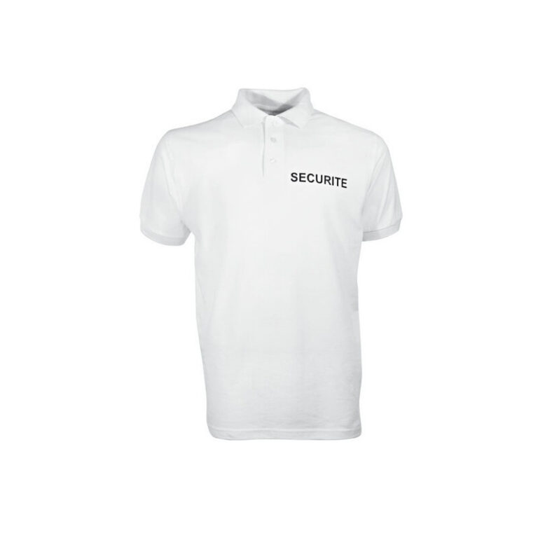 Polo blanc SECURITE