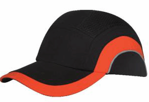 Casquette Sécurité Noire/Orange