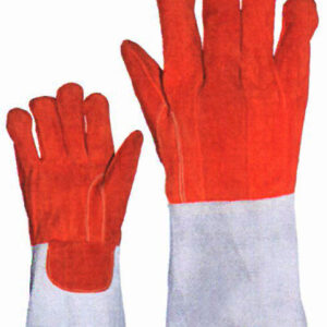 Gants Soudage Cuir Rouge Renforcés