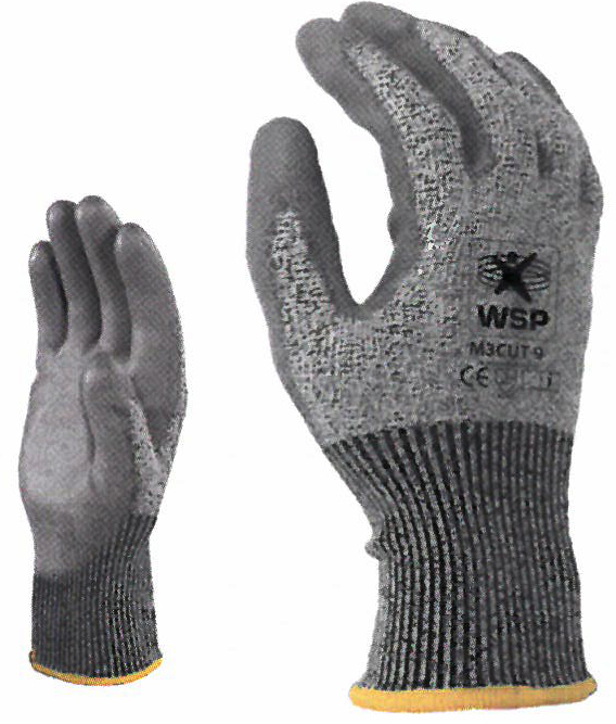 Gants anti-coupure gris niveau élevé